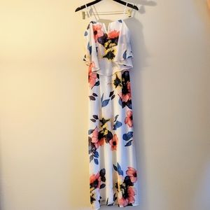 City Triangles long floral dress